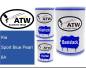 Preview: Kia, Sport Blue Pearl, 6A: 500ml Lackdose + 500ml Klarlack + 250ml Härter - Set, von ATW Autoteile West.